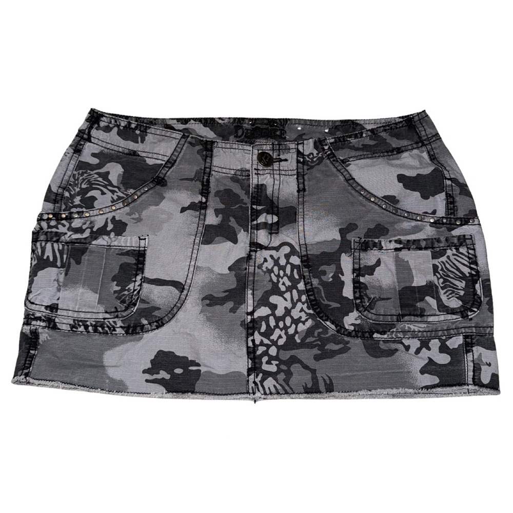 Decree Gray Camouflage Skirt